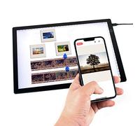 DGODRT Slide Viewer Light Pad Backlight for Viewing and Scanning Photos Slides Negatives Films, Ultra-Thin Light Box Scanner with 3 Adjustable Brightness, USB Powered