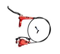 DGOINGPI Bike Brake Drum Bike Hydraulic Disc Brake Bicycle Oil Pressure Caliper Levers Hose Length 750mm MTB Left Hand Front Brake Bicycles Rear Brake Drum(Red)