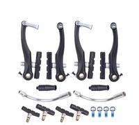 DGOINGPI Bike Brake Drum V Brake Calipers Set Bicycle Linear Pull V Brake Caliper Bicycle Brake Pads Shoes For MTB Road Folding Bike Bicycles Rear Brake Drum(2Pair Brake and Shoe)