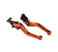 DGOINGPI Brake Handle Motorcycle Brake Lever 1 Pair 7/8" 22mm Motorbike Brakes Clutch 125cc Pit Bike Clutch and Levers Front Motorbike Brake Levers(Orange)