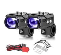DGOINGPI Dirtbike Headlight Kit Motorcycle Fog Light Led Spotlight Hi-Lo Beam With Blue Demon Eye Led Light Headlight For Motorbike Dirt Bike Headlamp Front Headlight