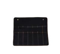 DGOINGPI Motor Pannier Bag Chisel Carrying Case Canvas Pocket Tool Roll Holder Wrench Pouch Organizer For Knife Hammers Gouges Motor Handlebar Bag(7 Holes)