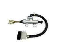 DGOINGPI Universal Motorcycle One-line Pump Rear Brake Foot Hydraulic Master Oil Cylinder Refit Forward Brake Pump Motorcycle Rear Brake Pump(Silvery)