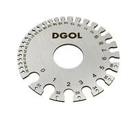 DGOL Stainless Steel SWG Sheet Metal Wire Cable Gage Standard Thickness Gauge with Very Clear Numbers and Letters