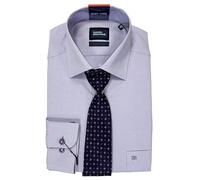 DG's Drifter Daniel Grahame Gordon Shirt & Tie Set Regular Fit 15679T-73 Lilac (15.5)