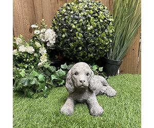 DGS STATUES - Adorable Small Lying Spaniel Ornament