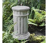 DGS STATUES - Stone Cast Classic Cylinder Column/Plinth, Large Hand Finished Statue