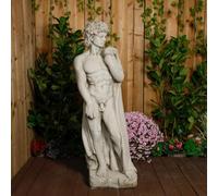 DGS STATUES - Stone Cast Classical David Statue 109cm 80kg Weatherproof Male Sculpture