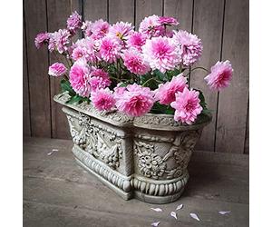 DGS STATUES - Stone Cast, Plant Pots and Troughs, Veronese Style Planter, Medium, Hand Finished, Statue, Sculpture