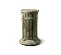 DGS Statues - Stone Cast, Simple Classic Cylinder Column or Plinth, Hand Finished, Large, Statue, Sculpture