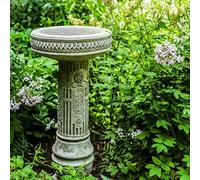 DGS STATUES - Stone Cast Sunflower Garden Bird Bath Hand-Finished 65KG