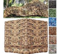 DGSFES Camouflage Net,Camo Netting,Military Camo Net,Hunting Shooting Hide Camouflage Netting,for Kid Party Game Photography Hide Outdoor Camping Decoration Car Cover,Wilderness,1.5x6M/5x20ft