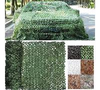 DGSFES Green Camouflage Netting, Camo Net for kids Game,Army Netting Party Decoration,Woodland Netting for Shooting Hide,Outdoor Camo Netting for Camping Party Decoration,1X1m/3.28x3.28ft