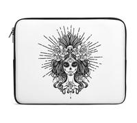 Dgsxynth 10inch Laptop Case, Dia De Los Muertos Skull Laptop Sleeve