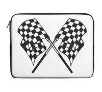 Dgsxynth 12inch Laptop Case, Checkered Flags Race Flag Laptop Sleeve