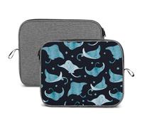 Dgsxynth 13inch Laptop Case, Manta Ray And Fish Snowflake Laptop Sleeve