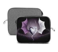 Dgsxynth 14inch Laptop Case, Purple And Wirte Dragons Snowflake Laptop Sleeve