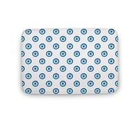Dgsxynth Bath Mat, Evil Eyes Door Mat, Super Absorbent Washable Rug for Bathroom Kitchen Entrance 50x80 Cm