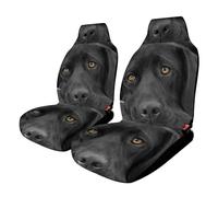 Dgsxynth Car Cover Seats Front, Black Labrador Dog Car Seat Cover, Universal Car Seat Protector