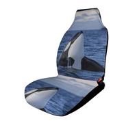 Dgsxynth Car Cover Seats Front, Killer Whales Orca Car Seat Cover, Universal Car Seat Protector