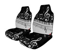 Dgsxynth Car Cover Seats Front, Piano Key Notes Car Seat Cover, Universal Car Seat Protector