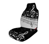 Dgsxynth Car Cover Seats Front, Piano Key Notes Car Seat Cover, Universal Car Seat Protector