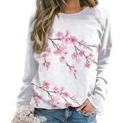 Dgsxynth Casual Ladies Jumper, Brown Wolf Sweatshirts for Women, Crewneck Long Sleeve Top