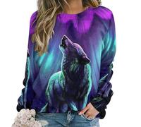 Dgsxynth Casual Ladies Jumper, Paris Eiffel Tower Floral Sweatshirts for Women, Crewneck Long Sleeve Top