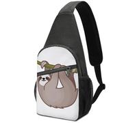 Dgsxynth Chest Bag, 111Cute Sloth Sling Bag, Crossbody Bag Casual Daypack for Men Women
