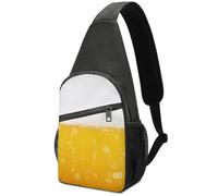 Dgsxynth Chest Bag, Bubbles And Beer Sling Bag, Crossbody Bag Casual Daypack for Men Women