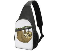 Dgsxynth Chest Bag, Cute Rainforest Sloth Sling Bag, Crossbody Bag Casual Daypack for Men Women