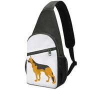 Dgsxynth Chest Bag, German Shepherd Sling Bag, Crossbody Bag Casual Daypack for Men Women