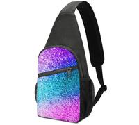 Dgsxynth Chest Bag, Glitter Sequin Spot Sling Bag, Crossbody Bag Casual Daypack for Men Women
