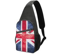 Dgsxynth Chest Bag, Vintage Union Jack British Flag Sling Bag, Crossbody Bag Casual Daypack for Men Women