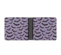 Dgsxynth Coin Pocket, Cute Bat Leather Wallet, Bifold Credit Card Leather Slim Purse