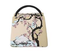 Dgsxynth Cooler Bag, Fuji Mountain Cherry Tree in Japan Lunch Bag, Insulated Lunch Tote Bag for Work Camping Travel