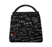 Dgsxynth Cooler Bag, Math Linear Mathematics Education Lunch Bag, Insulated Lunch Tote Bag for Work Camping Travel
