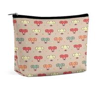 Dgsxynth Cosmetic Bag, Cute Jack Russell Terrier Makeup Bag, Portable Toiletry Bag with Zipper for Daily Use, Travel