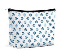Dgsxynth Cosmetic Bag, Evil Eyes Makeup Bag, Portable Toiletry Bag with Zipper for Daily Use, Travel