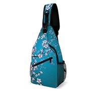 Dgsxynth Crossbody Bag, Gothic Skull Damask Scary Halloween Chest Bag, Sling Bag for Travel Shopping Sports