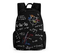Dgsxynth Daypack, Math Linear Mathematics Education Backpack, Rucksack with Pockets for Hiking Camping Travel