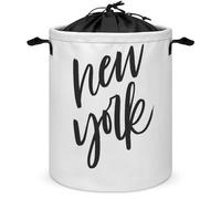 Dgsxynth Drawstring Laundry Hamper, New York Laundry Basket, Washing Basket with Handle