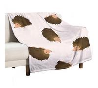 Dgsxynth Flannel Blanket, Cute Hedgehog Throw Blanket for Couch Sofa Bed Office, Soft And Comfortable Without Pilling