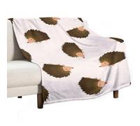 Dgsxynth Flannel Blanket, Cute Hedgehog Throw Blanket for Couch Sofa Bed Office, Soft And Comfortable Without Pilling
