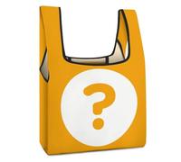 Dgsxynth Foldable Shopping Bag, Question Mark Reusable Grocery Bag, Washable Tote Bag for Daily Use Travel Bags