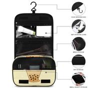 Dgsxynth Hanging Wash Bag, Cute Shiba Inu Toiletry Bag, Makeup Bag for Travel, Business, Vacation