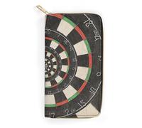 Dgsxynth Leather Wallet, Darts Target, Small Size and Large Capacity, Easy to Carry