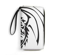 Dgsxynth Leather Wallet, Flying Dragons, with Rope, Small Size and Large Capacity, Easy to Carry