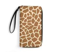 Dgsxynth Leather Wallet, Giraffe Pattern Animal 1, with Rope, Small Size and Large Capacity, Easy to Carry