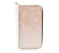 Dgsxynth Leather Wallet, Rose Gold Faux Glitter, Small Size and Large Capacity, Easy to Carry